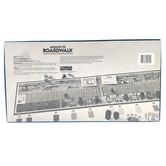 Advance To Boardwalk Monopoly Board Game Parker Brothers Vintage 100% Complete - Picture 3 of 4